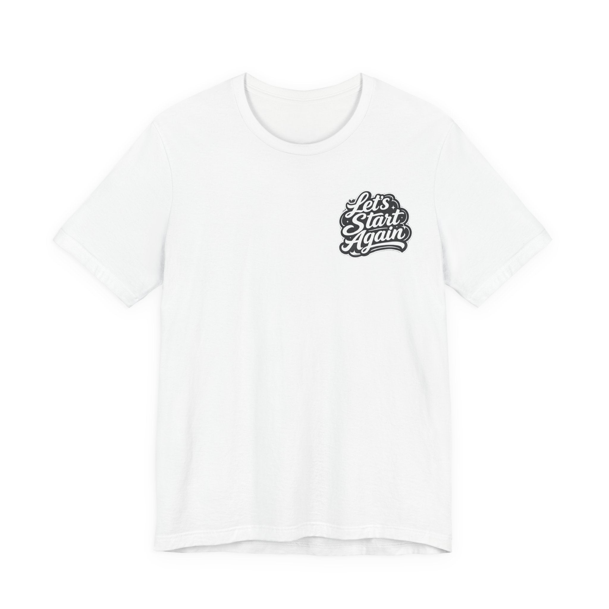 Let's Start Again, You're Worth It tee Retro Floral Badge