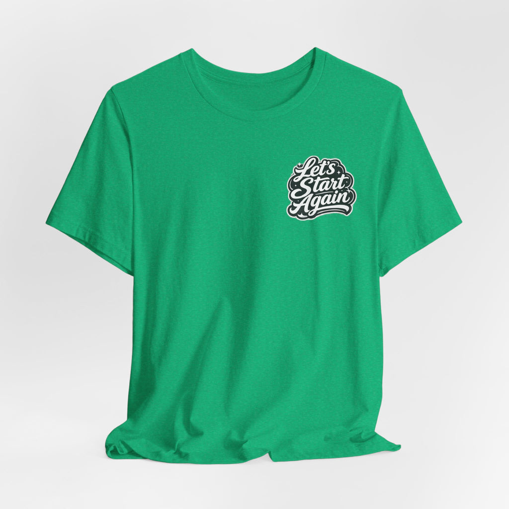 Let's Start Again, This Too Shall Pass Tee Mountain Landscape Typography Tee