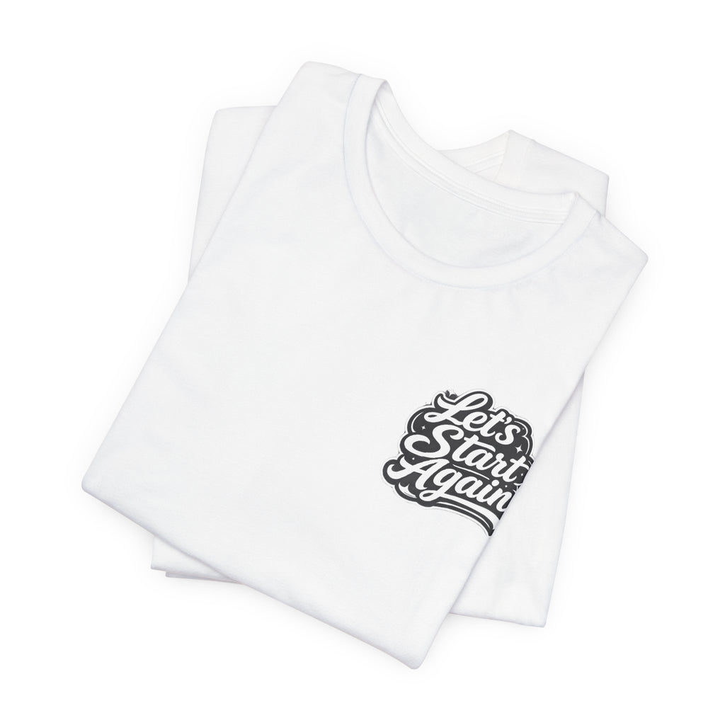 Let's Start Again, You Belong Here Tee | Scenic Nature Badge, Sunrise Mountains