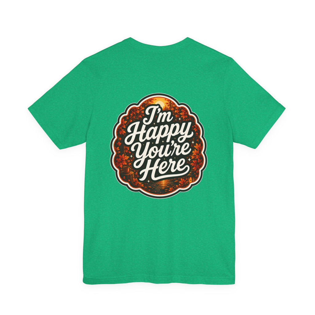 Let's Start Again, 'm Happy You're Here T-Shirt retro floral