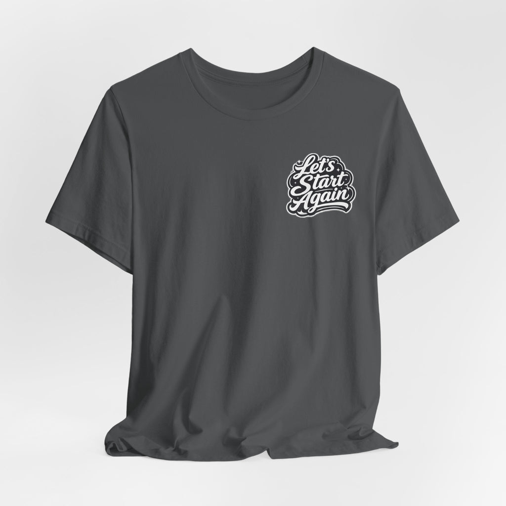 Let's Start Again, Enjoy the Now tee Vintage forest mushroom design