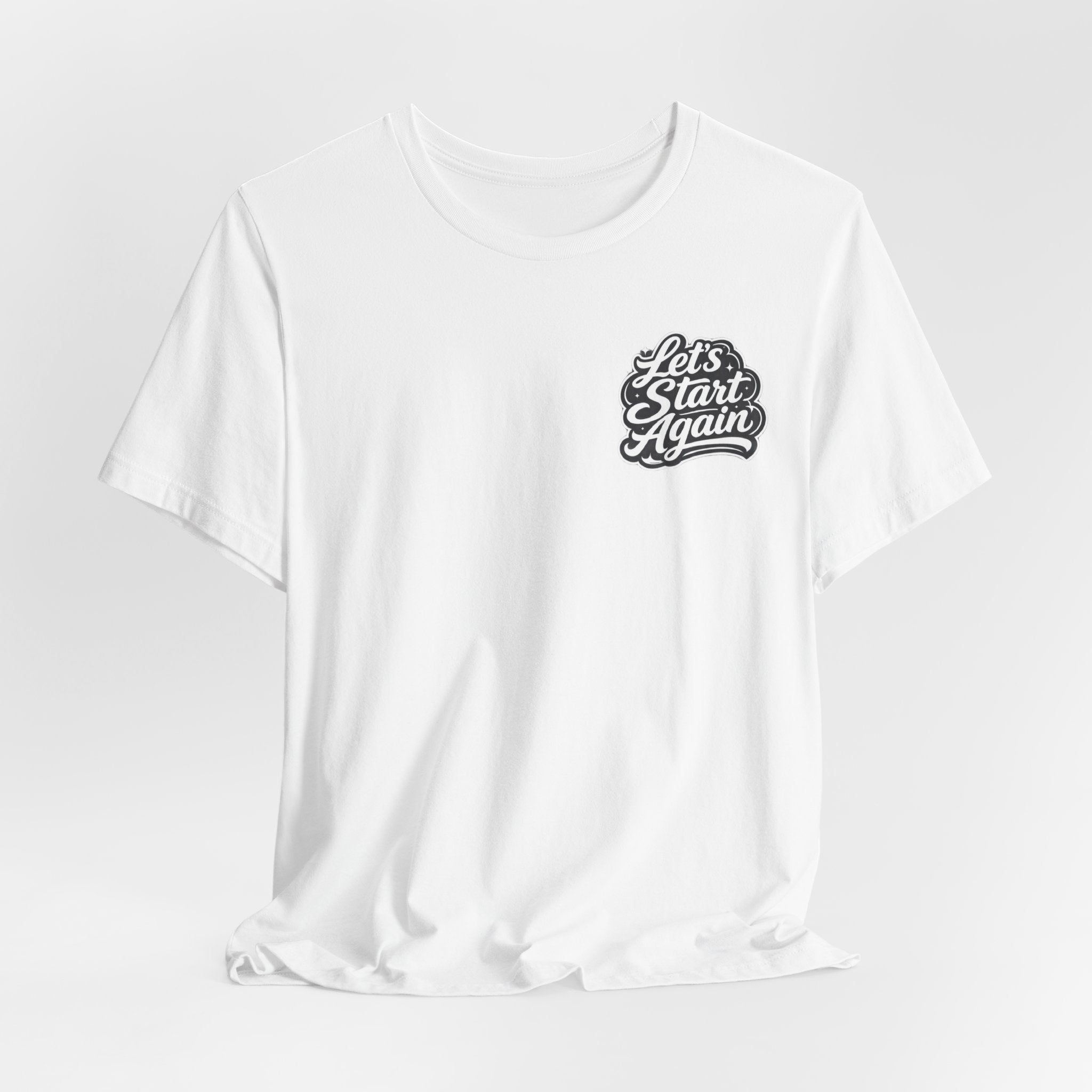 Let's Start Again, 'm Happy You're Here T-Shirt retro floral