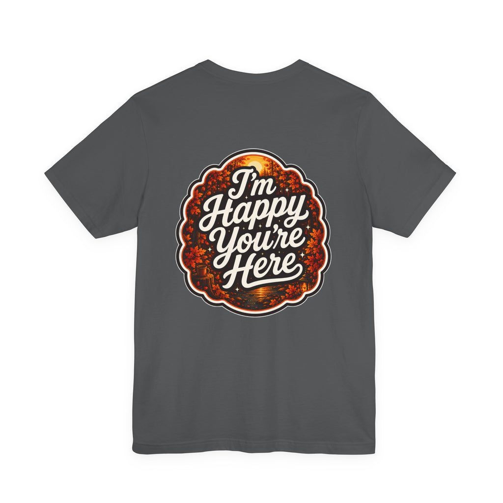 Let's Start Again, 'm Happy You're Here T-Shirt retro floral