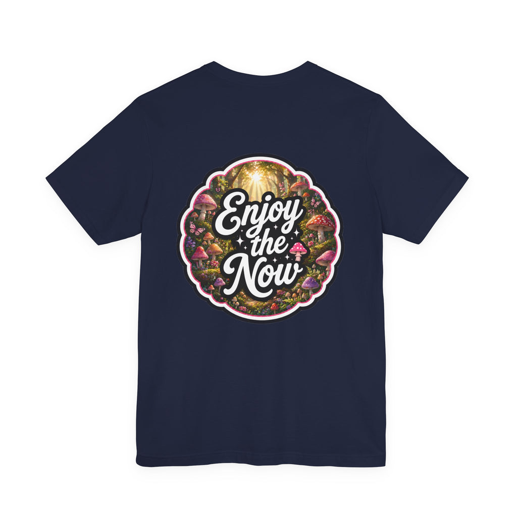 Let's Start Again, Enjoy the Now tee Vintage forest mushroom design