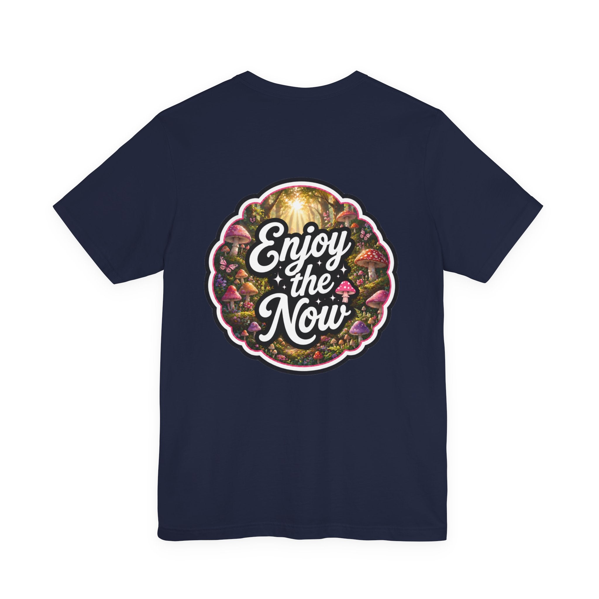 Let's Start Again, Enjoy the Now tee Vintage forest mushroom design