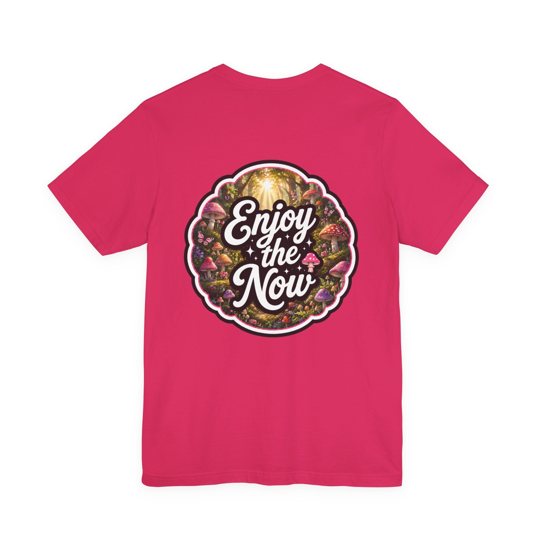 Let's Start Again, Enjoy the Now tee Vintage forest mushroom design