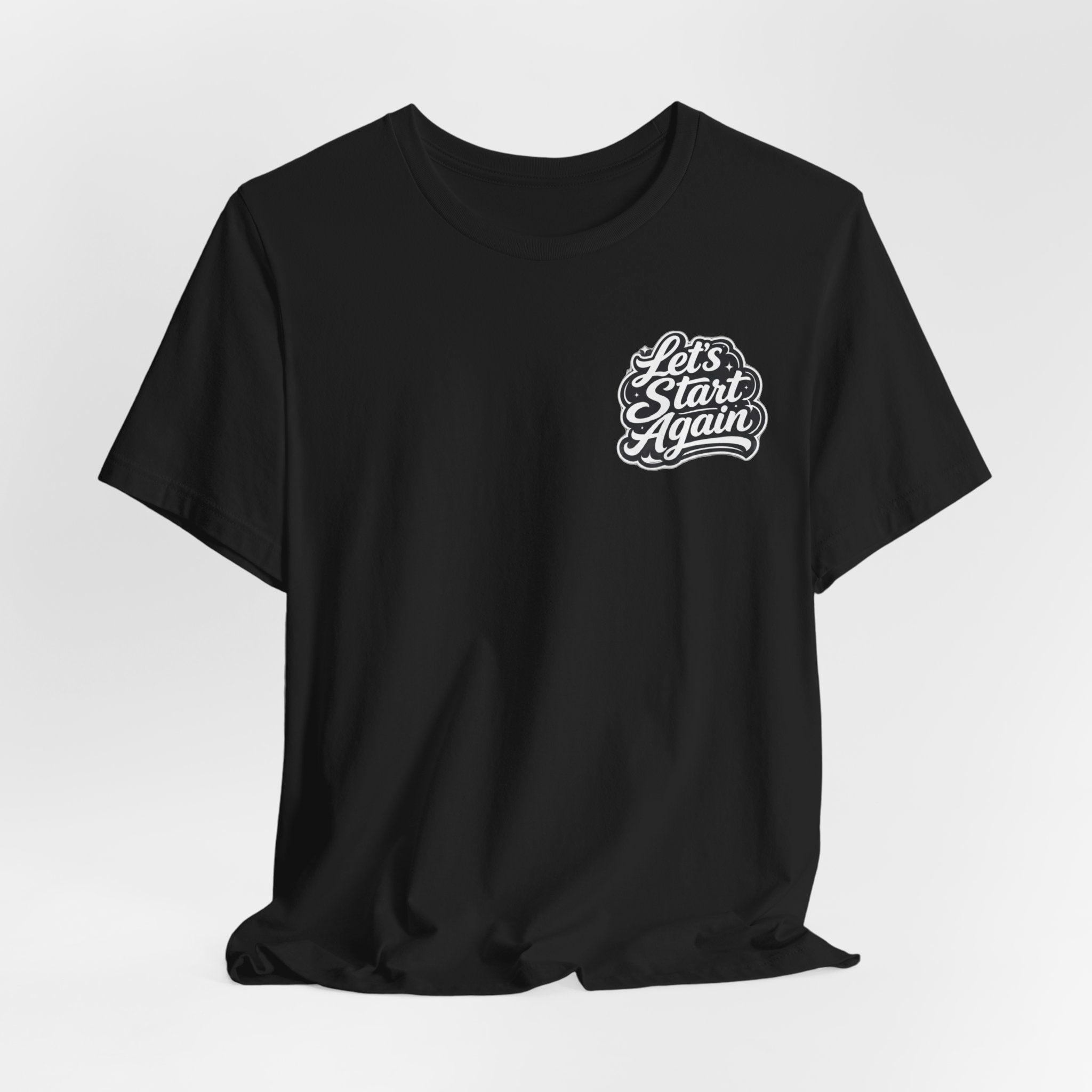 Let's Start Again, You Belong Here Tee | Scenic Nature Badge, Sunrise Mountains