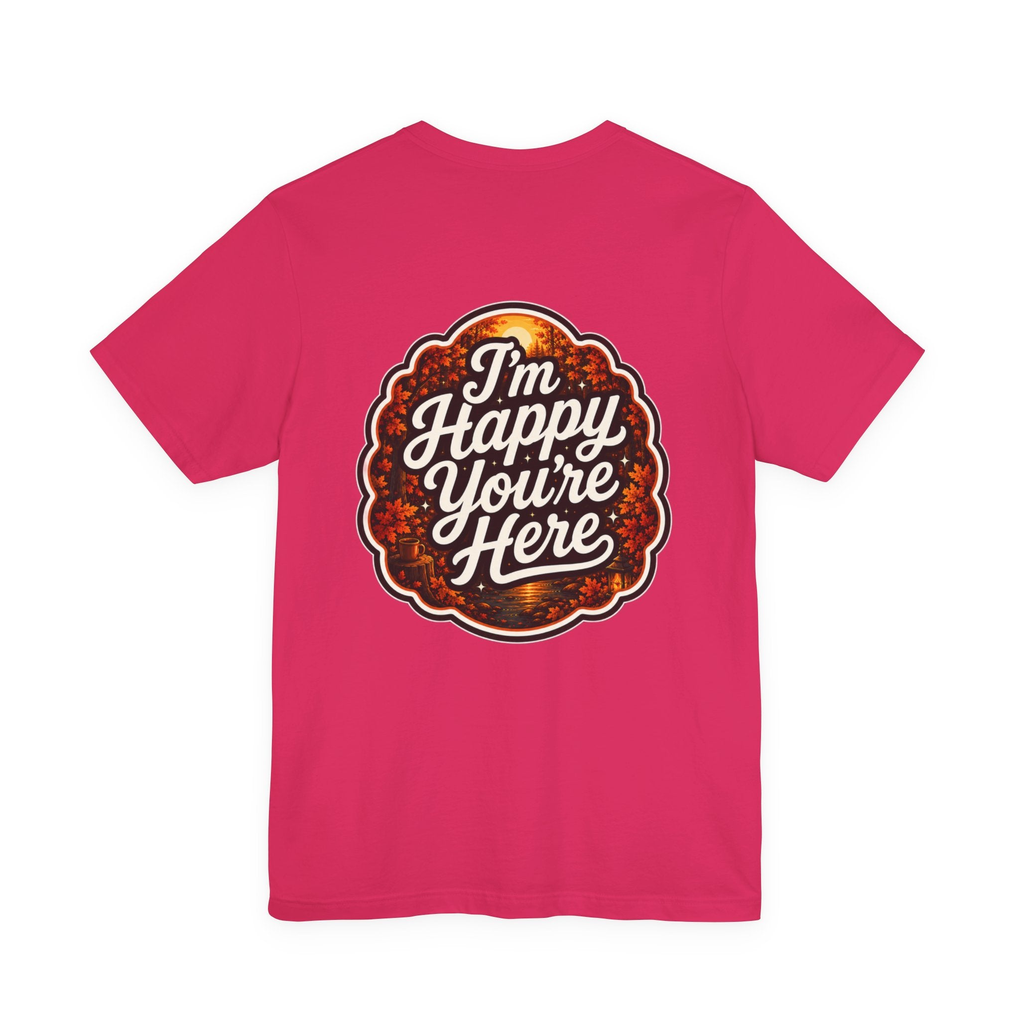 Let's Start Again, 'm Happy You're Here T-Shirt retro floral