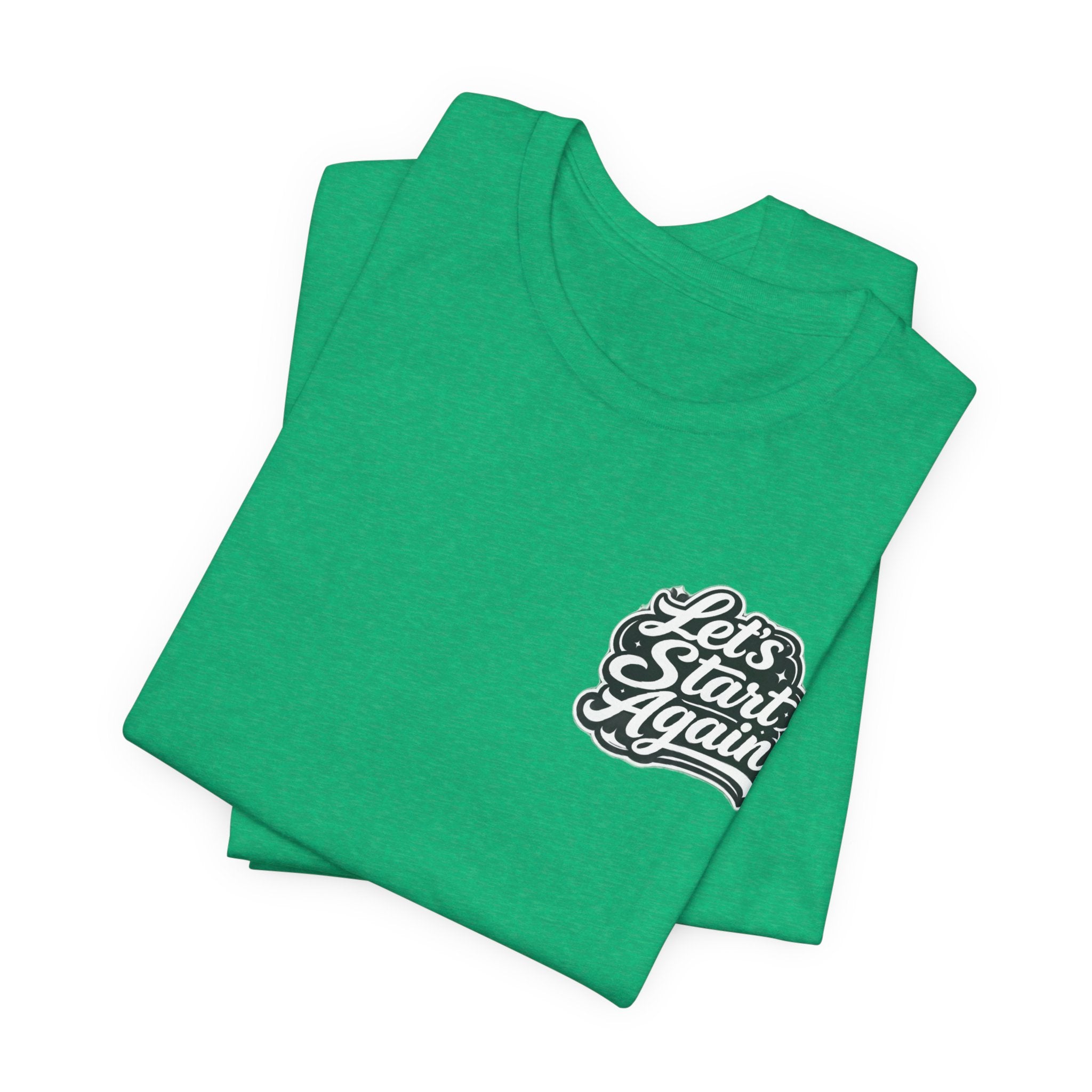 Let's Start Again, You Belong Here Tee | Scenic Nature Badge, Sunrise Mountains